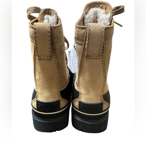 NWOB Sorel Men's Caribou Storm WP Boot - Rain and Wind - Waterproof - Buff, 7 - Picture 9 of 14